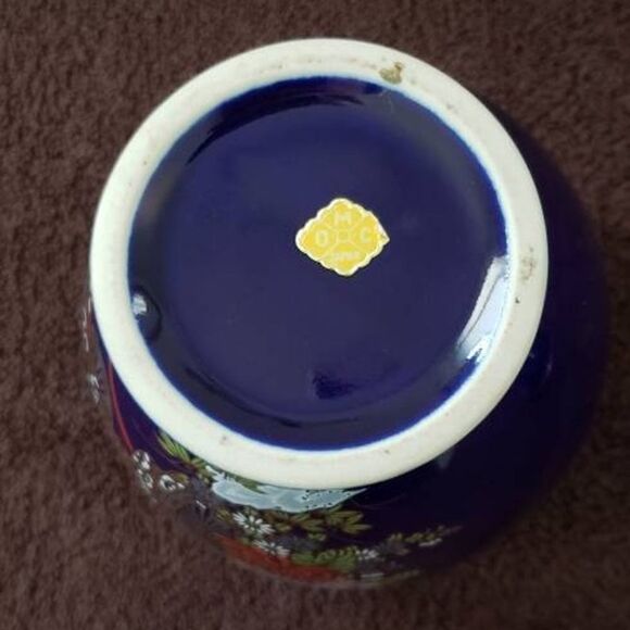 Beautiful Vintage Cobalt Blue Ginger Jar - Japan - Picture 8 of 8